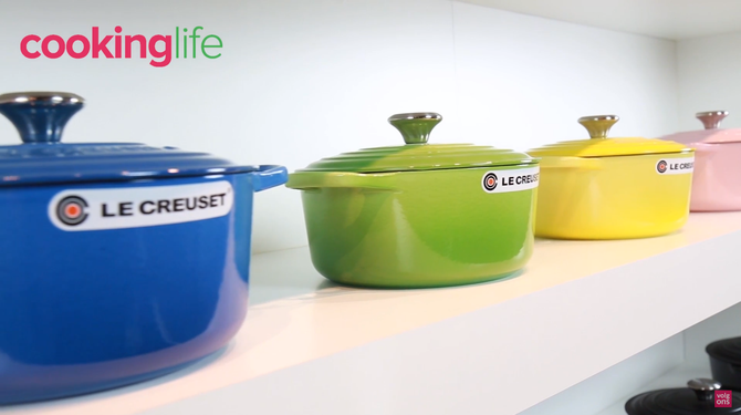 Le Creuset's colourful frying pans!