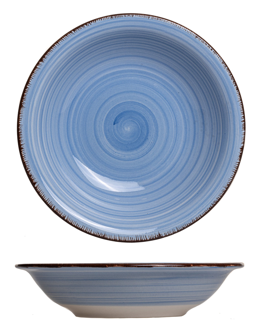 Studio Tavola Diepe Borden Ocean Blue ø 21 cm - 6 stuks