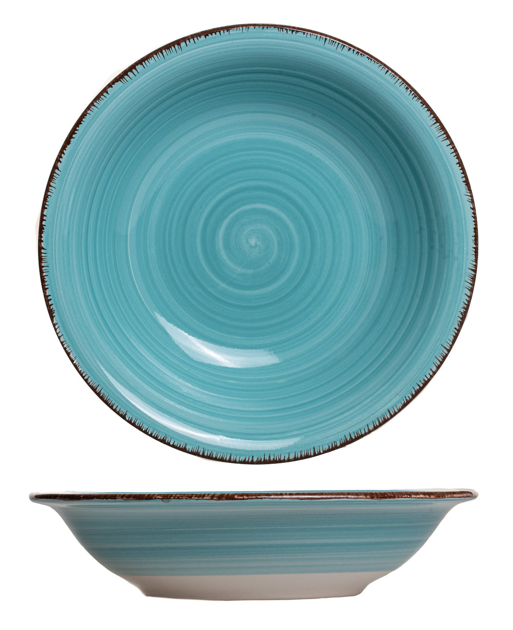 Studio Tavola Diepe Borden Ocean Blue ø 21 cm - 6 stuks