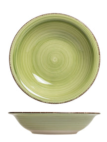 Studio Tavola Deep Plates Summer Green ø 21 cm - 6 Pieces