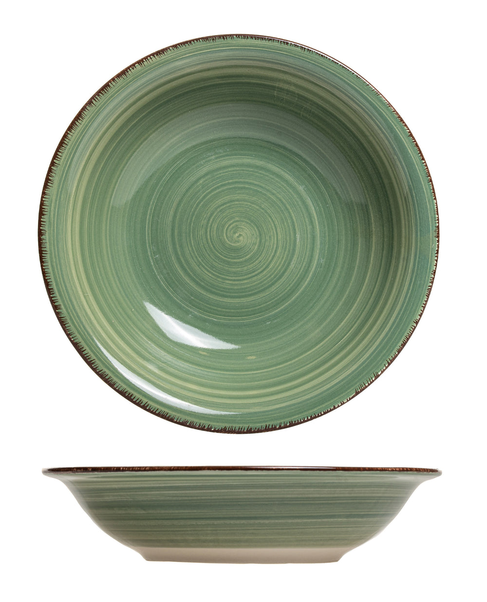 Studio Tavola Diepe Borden Summer Green ø 21 cm - 6 stuks