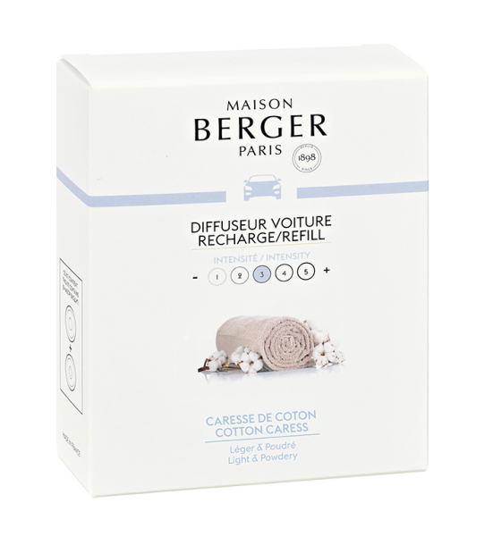 Maison Berger Navulling - voor autoparfum - Cotton Caress - 2 Stuks