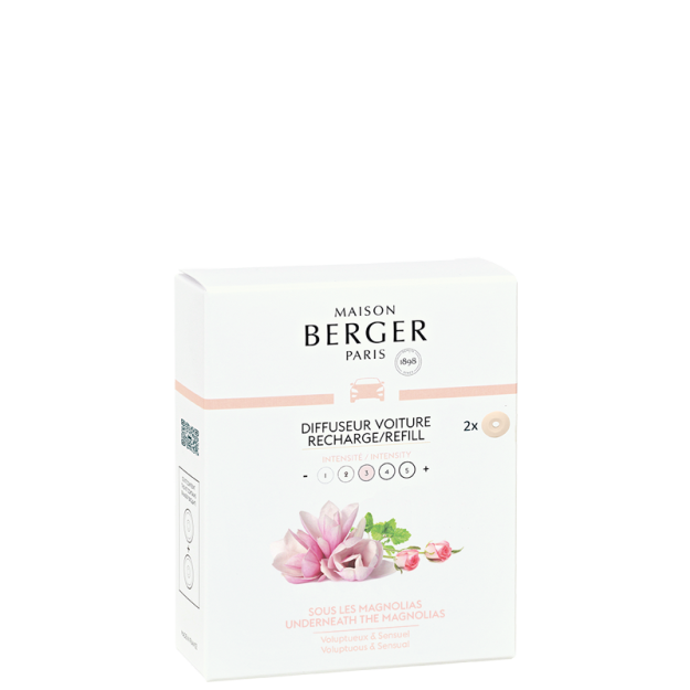 Maison Berger Refill - for car perfume - Underneath the Magnolias - 2 Pieces