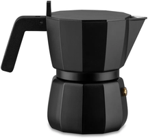 Alessi Percolator Moka Black - DC06/3 B - 3 cups - by David Chipperfield