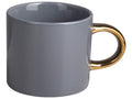 Cookinglife Coffee cup blue gray/gold 230 ml