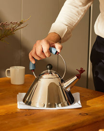 
Alessi Whistling Kettle - 9093 - Blue - 2 Liters - by Micheal Graves