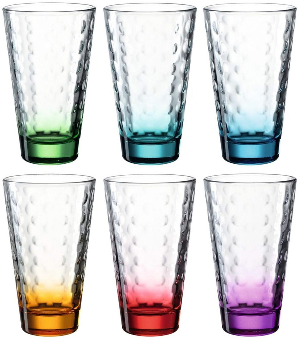 Leonardo Long Drink Glasses Optic 300 ml - 6 Pieces