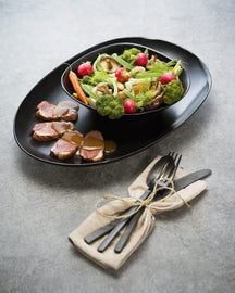 Cosy & Trendy Dinner Plate Vongola Black - 28 x 26 cm