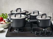 BK Pan Set Flow Cool Black Stainless Steel - 4-Piece