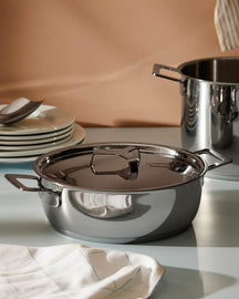 Alessi Casserole Pots&Pans - AJM102/24 - ø 24 cm / 3.4 Liter - by Jasper Morrison