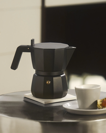 Alessi Percolator Moka Black - DC06/3 B - 3 cups - by David Chipperfield