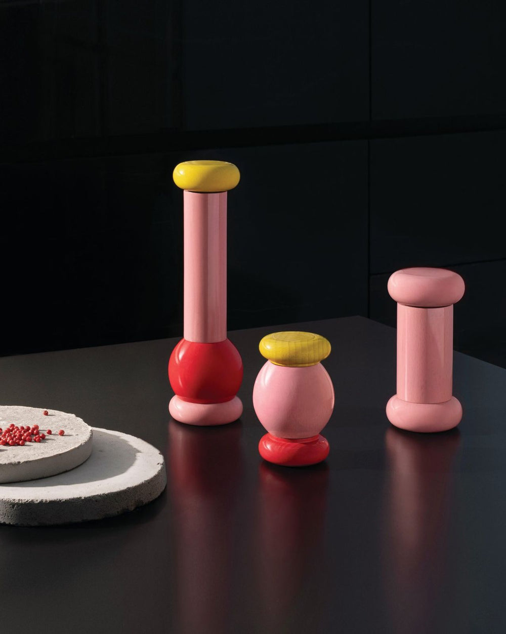 Alessi Pepermolen Twergi - MP0210 2 - Roze - door Ettore Sottsass