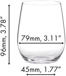 Riedel White Wine Glasses O Wine - Viognier / Chardonnay - 4 Pieces