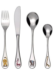 Amefa Children's Cutlery Safari 4-Piece Set