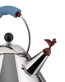 
Alessi Whistling Kettle - 9093 - Blue - 2 Liters - by Micheal Graves