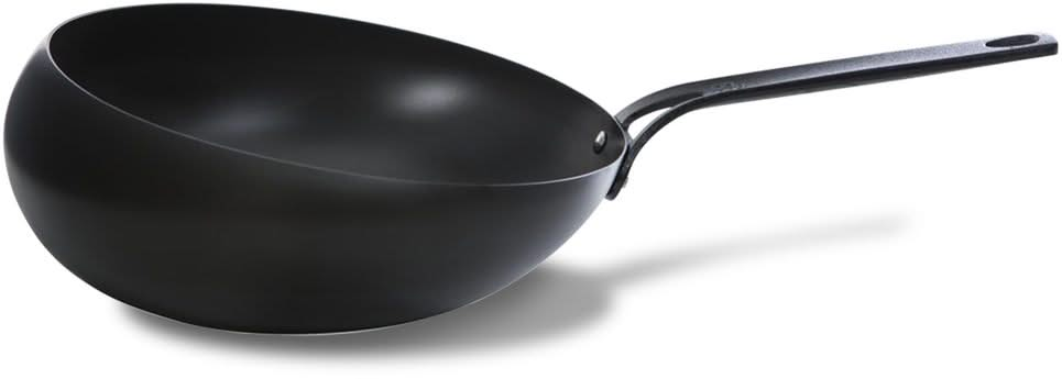 BK Wokpan / Wokarang Black Steel - ø 30 cm / 2.6 Liter - Without non-stick coating