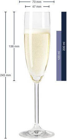 Leonardo Champagne Glasses Daily 200 ml - 6 Pieces