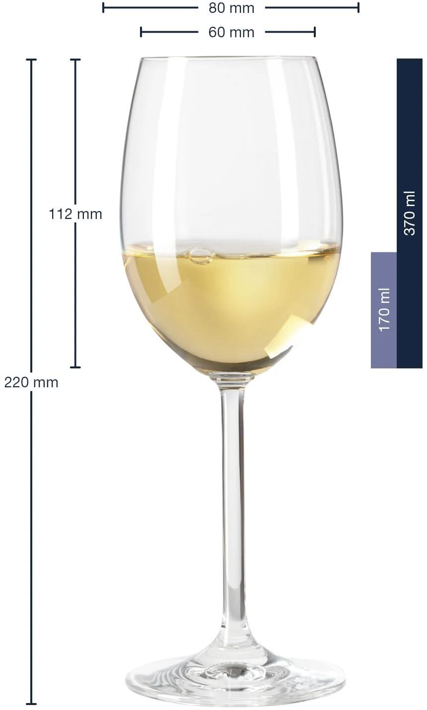 Leonardo White Wine Glasses Daily 370 ml - 6 Pieces