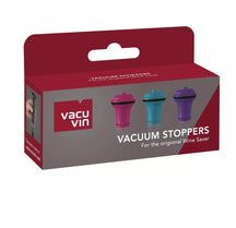 Vacu Vin Wine Stopper Vacuum Wine Stopper - Colored - 3 Pieces