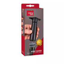 Vacu Vin Wine Pump - with 2 wine stoppers - Wine Saver - Black