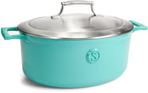 Saveur Selects Braadpan Ovaal Voyage - Saveur Blue - ø 30 cm / 5.6 liter - geëmailleerde anti-aanbaklaag