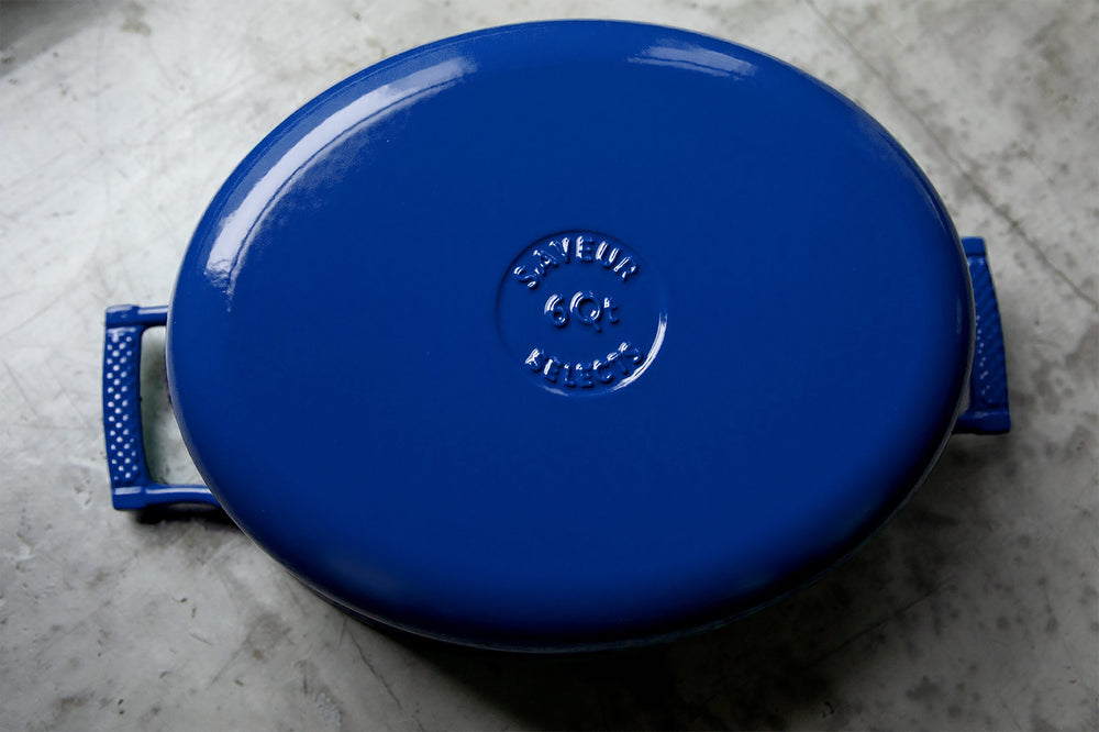 Saveur Selects Braadpan Ovaal Voyage - Classic Blue - ø 30 cm - geëmailleerde anti-aanbaklaag