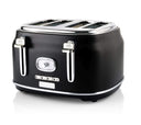 Westinghouse Toaster Retro Collections - 4 slices- liquorice black - WKTTB809BK