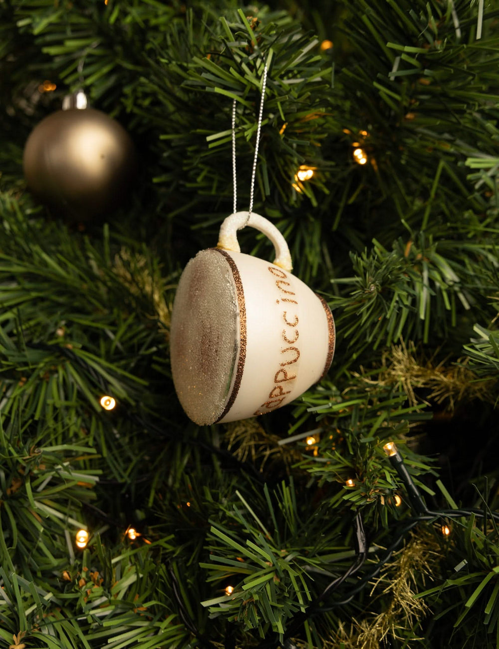 Nordic Light Christmas ball cappuccino 8 cm