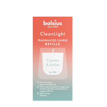 Bolsius Refill - for Clean Light - Cypress & Amber - 2 Pieces