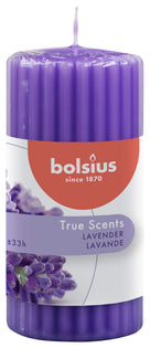 Bolsius Blunt candle True Scents Lavender - 12 cm / ø 6 cm