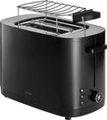 Zwilling Broodrooster Enfinigy + Warmhoudrekje - voor 2 sneetjes toast - 7 Warmteniveaus - 1000 W - Zwart