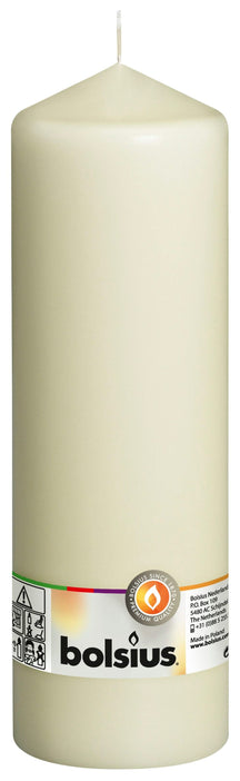 Bolsius Pillar Candle Cello Ivory - 25 cm / ø 8 cm