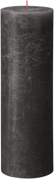 Bolsius Pillar Candle Rustic Stormy Grey - 30 cm / ø 10 cm