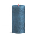 Bolsius Pillar Candle Shimmer Blue - 13 cm / ø 7 cm