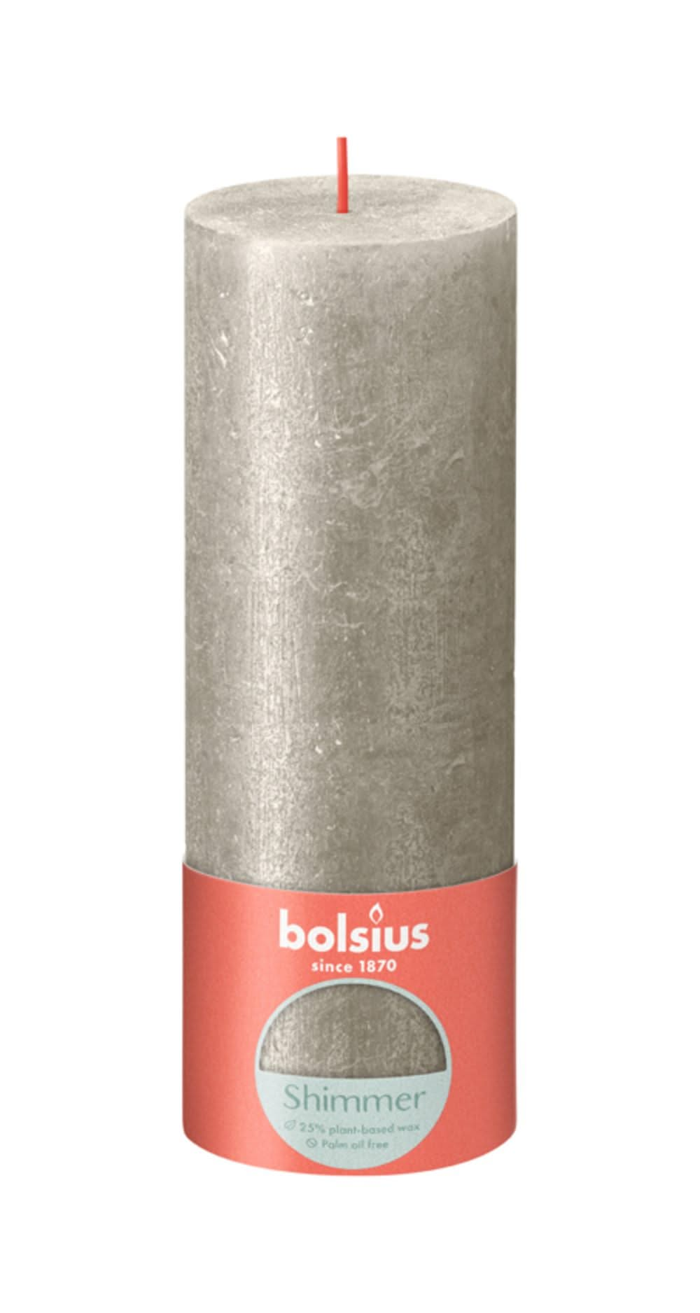 Bolsius Stompkaars Shimmer Champagne - 19 cm / ø 7 cm