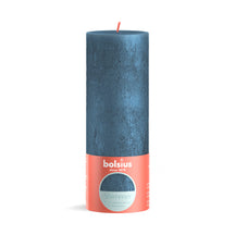 Bolsius Pillar Candle Shimmer Blue - 19 cm / ø 7 cm