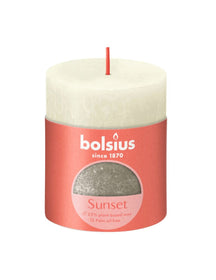 Bolsius Pillar Candle Sunset Soft Pearl - 8 cm / ø 7 cm