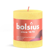 
Bolsius Pillar Candle Rustic Sunny Yellow - 8 cm / ø 7 cm