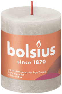 
Bolsius Pillar Candle Rustic Sandy Grey - 8 cm / ø 7 cm