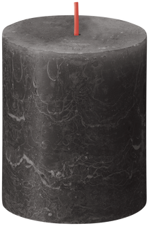 Bolsius Pillar Candle Rustic Stormy Grey - 8 cm / ø 7 cm