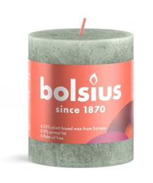 
Bolsius Pillar Candle Rustic Jade Green - 8 cm / ø 7 cm