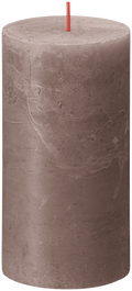 
Bolsius Pillar Candle Rustic Taupe - 13 cm / ø 7 cm