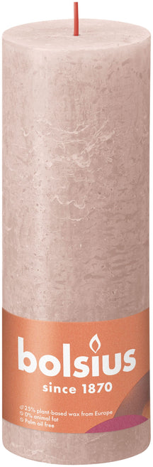 
Bolsius Pillar Candle Rustic Misty Pink - 19 cm / ø 7 cm