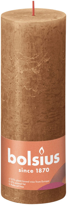 
Bolsius Pillar Candle Rustic Spice Brown - 19 cm / ø 7 cm