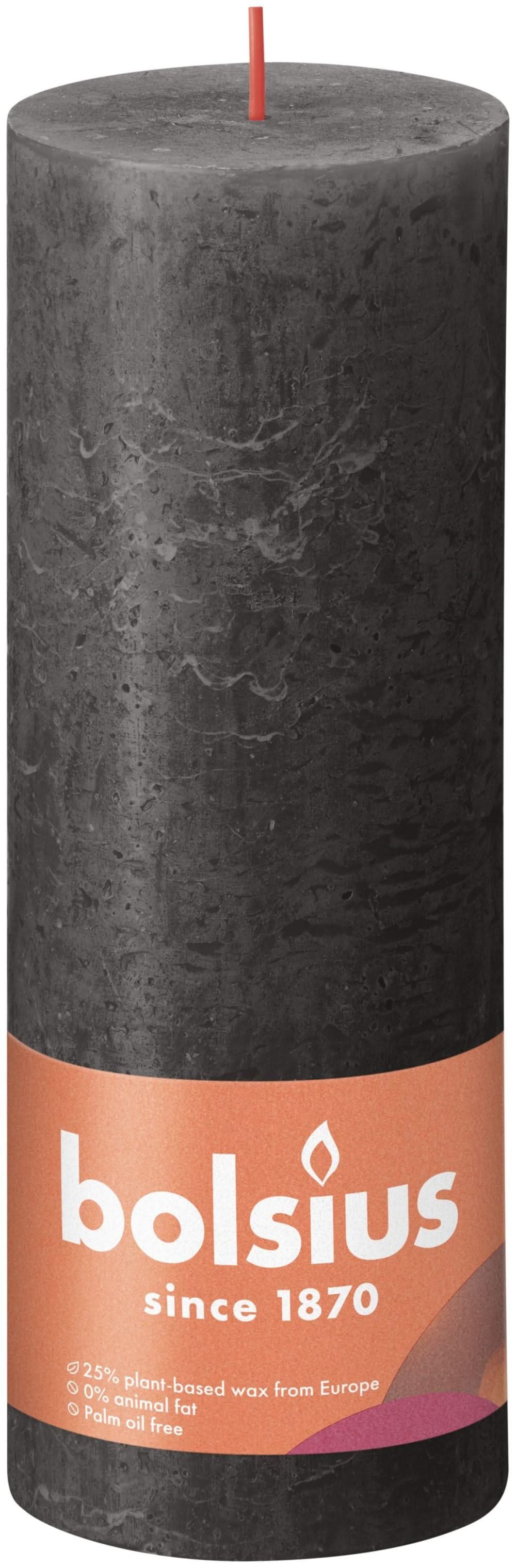 
Bolsius Pillar Candle Rustic Stormy Grey - 19 cm / ø 7 cm