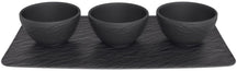 Villeroy & Boch Dip Bowl Set Manufacture Rock - Black - 4-Piece