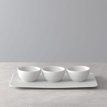 Villeroy & Boch Dip Bowl Set Manufacture Rock - White - 4-Piece