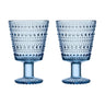 Iittala Glazen Kastehelmi - Aqua - 260 ml - 2 stuks