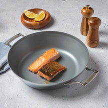 Saveur Selects Pan Set Voyage Series (Snack Pan ø 25 cm + Frying Pan ø 30 cm) - Triply Stainless Steel - Induction and all other heat sources