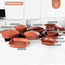 
Westinghouse Pan Set Performance - Red - 8 pans - Complete pan set - Induction and all other heat sources